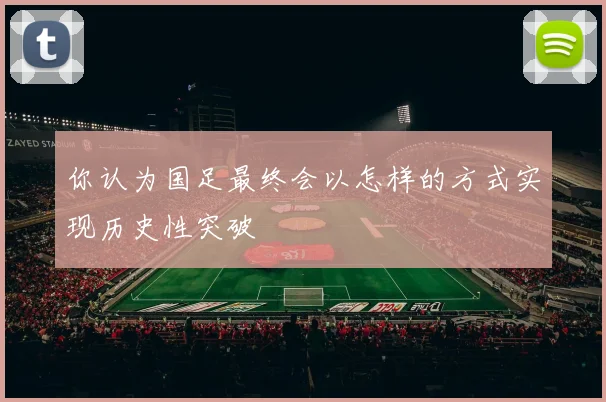 你认为国足最终会以怎样的方式实现历史性突破