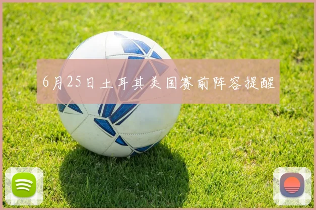 6月25日土耳其美国赛前阵容提醒